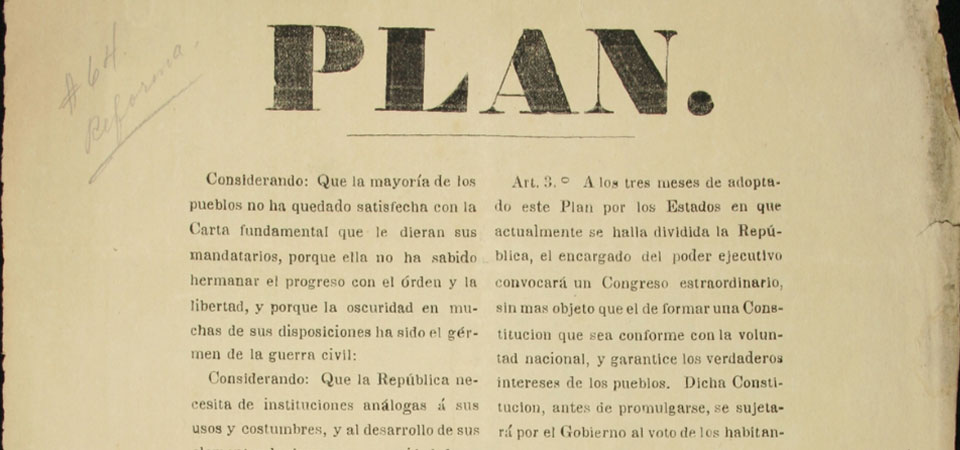 Lee más sobre el artículo Promulgación del Plan de Tacubaya